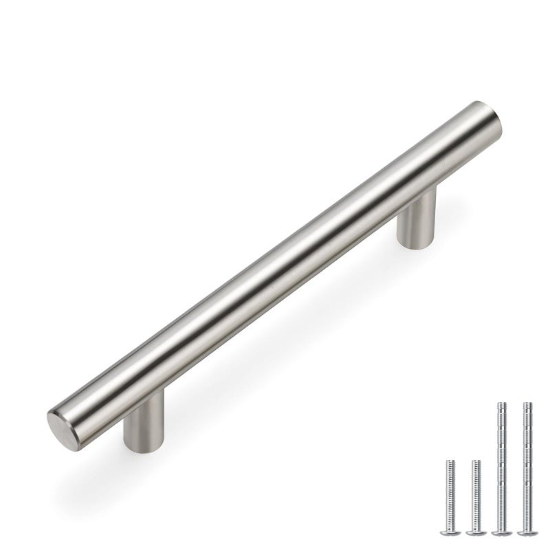 homdiy Cabinet Handles Brushed Nickel 40 Pack 3-1/2in(90mm) Hole Center Drawer Pulls Stainless Steel Kitchen Drawer Door Handles for Dresser Drawers - Image 1
